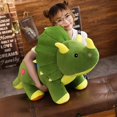 thumbnail image 3 of Muñeca de peluche de dinosaurio para niños juguete creativo de felpa suave de 40cm Triceratops Stegosaurus juguete para dormir regalos de cumpleaños, 3 of 5