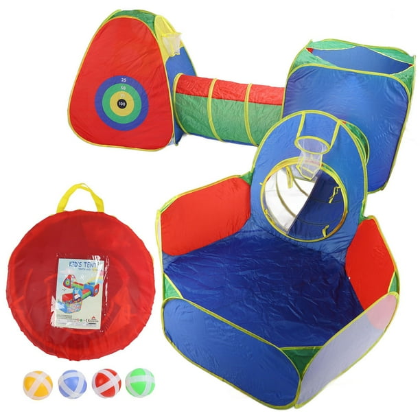 Garosa Kids Tent With Tunnel 5 In 1 Kids Play Tent Set Portable