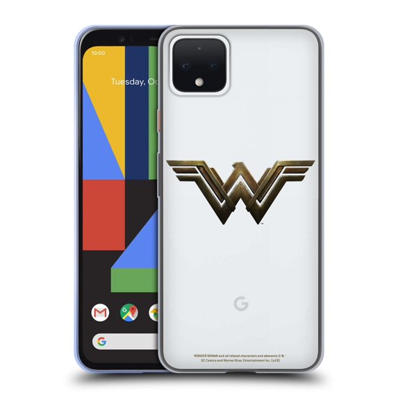Head Case Designs Officially Licensed Wonder Woman Movie Logos Main Soft Gel Case Compatible with Google Pixel 4