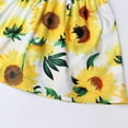 thumbnail image 3 of Zhuashum Flower Girl Dress 2-3 Years Sleeveless Skirt Baby Sunflower Kids Printed Princess Toddler Dresses Sweet Playsuit White, 3 of 7
