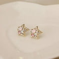 thumbnail image 7 of Ayyufe Women's Elegant Rhinestone Star Shape Ear Stud Earrings Party, 7 of 7