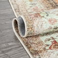 thumbnail image 4 of Well Woven Torwyn Blush Machine Washable Vintage Style Updated Classic Distressed Persian 3x5 (3'11" x 5'3") Area Rug, 4 of 8