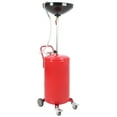 thumbnail image 2 of 8 Gallon Oil Drain Tank, Portable Waste Oil Drain Container with Adjustable Funnel Height 34"-46", Air Operated Portable Oil Drainer with 360° Wheels for Auto, 2 of 7