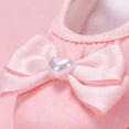 thumbnail image 6 of Xfvqtps Ballet Shoes for Girls Soft Sole Non Slip Cross Elastic Straps Bow Heart Shaped Decor Elegant Dance Shoes for Performance Pink, 6 of 7