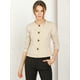 thumbnail image 3 of Chaqueta De Mujer Con Botones Cortos Y Ligeros Vintage De Otoño Con Bolsillos Beige L, 3 of 6