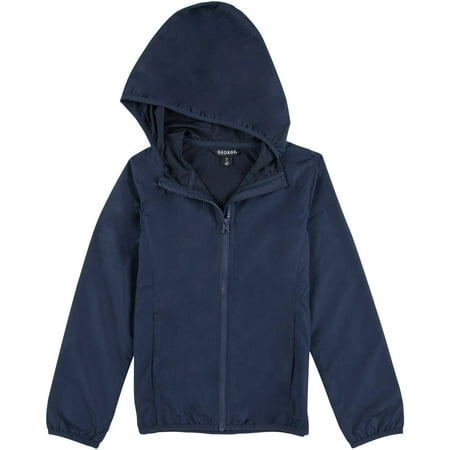 George - School Uniforms Girls Nylon Windbreaker Jacket - Walmart.com