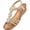 Beige, variant on Ablanczoom Womens Wedge Sandals: Comfortable Dressy Sandals Women Shoes Elastic Ankle Strap Summer Beach Footwear