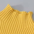 thumbnail image 3 of Spazoro Toddler Girls Sweaters, Turtleneck Fall Winter Long Sleeve Pullover Tops for Kids Girls Boys Yellow Size 9T, 3 of 6