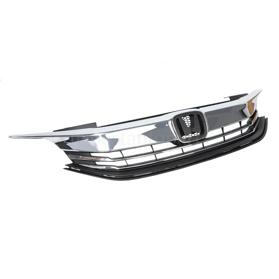 Chrome Front Bumper Upper Grille Grill For Honda Accord Sedan 4D 2016 2017