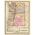 thumbnail image 2 of Baltimore 25x32 Gold Ornate Wood Framed with Double Matting Museum Art Print Titled - Oregon, Washington - Baltimore 1873, 2 of 4