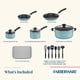 thumbnail image 4 of Juego de utensilios de cocina Farberware Cookstart DiamondMax 15 piezas Aqua, 4 of 9