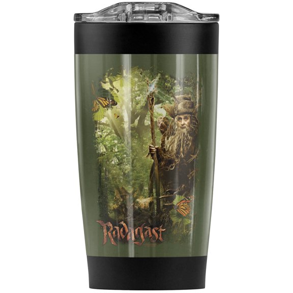 The Hobbit/In The Woods Stainless Steel Tumbler 20 oz Coffee Travel Mug/Cup, Vacuum Insulated & Double Wall with Leakproof Sliding Lid | Great for Hot Drinks and Cold Beverages