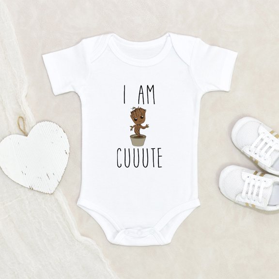 Newbabywishes - I'm Cuuute Pun Baby Clothes for Boys and Girls - Funny Baby Clothes