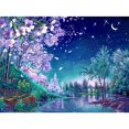 thumbnail image 1 of Wdftyju DIY diamante pintura flor de cerezo escena nocturna punto de cruz taladro cuadrado completo Wdftyju 3em9wp7vn7mw9nz5, 1 of 9