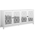 thumbnail image 2 of Twin Star Home 71" Sideboard with Mirrored Doors, White, 2 of 8