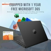 HP Stream 14 HD BrightView Laptop, Intel Celeron N4120, 16GB RAM, 288GB Storage (128GB eMMC + 160GB Docking Station Set), Intel UHD Graphics, 720p Camera, Wi-Fi, 1 Year Office 365, Win 11 S, Black