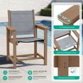 thumbnail image 6 of SERWALL 9 Pieces Outdoor Dining Set, Patio Dining Set, HDPE Outdoor Table and Chair with Umbrella Holes, (1 Table + 8 Breathable Textilene Chairs), 6 of 8