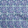 thumbnail image 1 of oneOone Cotton Jersey Royal Blue Fabric Ikat Craft Projects Decor Fabric Printed By The Yard 58 Inch Wide, 1 of 6