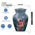 thumbnail image 2 of Butterfly Cremation Urns For Human Ashes Adult Male Small - Blue Mini Urns For Male And Female - Purple Urn For Human Ashes - Small Keepsake Urns For Ashes Adult Mother, 3 Inch, 2 of 7