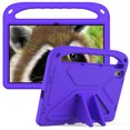 thumbnail image 4 of Allytech Lenovo Tab P11(TB-J606F/TB-J606X) 11 Inch Case,Soft EVA Rubber Children Proof Handle Kickstand Heavy Duty Protection Shockproof Case Cover for Lenovo Tab P11(TB-J606F/TB-J606X),Purple, 4 of 6