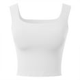 thumbnail image 4 of Lixiuxyad Women's Cami Women’s Sleeveless Tops For Outdoor And Home Versatile Tank Tops For Every Season Stylish Basic Layering Piece Easy Care And Machine Washable(White L), 4 of 5