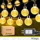 thumbnail image 5 of Luces serie 100 led esferas bola cristal style guirnalda de luces Decoración Navidad eventos bodas LED christmas string lights waterproof 8 modos de uso con temporizador Artego, 5 of 8