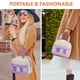 thumbnail image 4 of Bolsa de almuerzo para mujer, bolsa de almuerzo aislada, bolsa de almuerzo pequeña de cuero para oficina, bolsa de almuerzo para trabajo con letras de chenilla, bolsa térmica a prueba de fugas, bolsa, 4 of 6