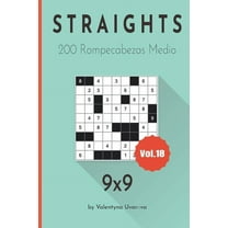 Straights: Straights: 200 Rompecabezas Medio 9x9 vol. 18 (Paperback)