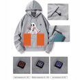 thumbnail image 4 of Sudadera con capucha de manga larga, informal, para exteriores y chaquetas, unisex, con calefacción, recargable por USB, sudadera térmica, lavable, para hombre y mujer, abrigo para mujer, 4 of 5