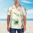 thumbnail image 4 of Lovely Monkeys And Palm Trees Hawaiian Shirts For Men, Summer Short-Sleeve Relaxed-Fit Button-Down Shirts Large, 4 of 9