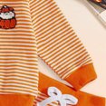thumbnail image 6 of Gibobby Toddler Baby Girl Clothes 1T 2T 3T 4T 5T Fall Winter Outfits Contrast Color Long Sleeve Sweatshirt + Pants Sets(2-3 Years,Orange), 6 of 7