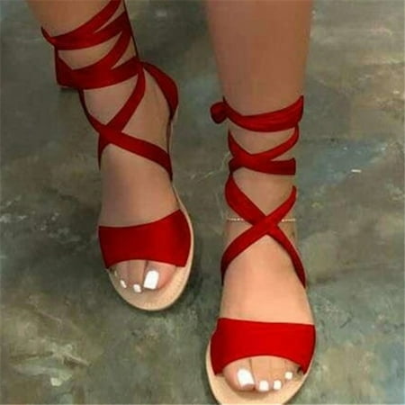 

Bxzhiri Women s Fashion Hollow Roman Strap Large Size Hemp Rope Flat Sandals