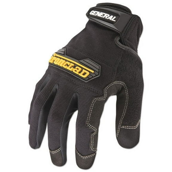 General Utility Spandex Gloves, Black, Large, Pair | Bundle of 5