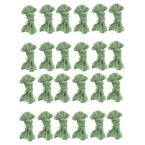 Gauze Cheesecloth Napkins Wrinkled Dinner Napkins Table Napkins Decorative Cloth Napkins (Green, 24 Packs)