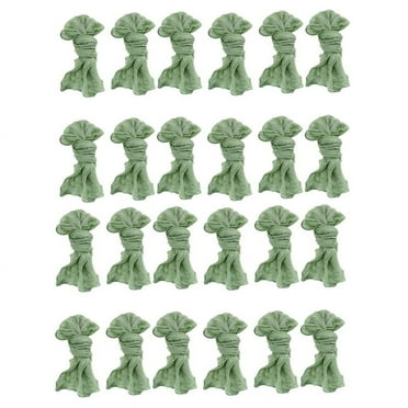 Gauze Cheesecloth Napkins Wrinkled Dinner Napkins Table Napkins Decorative Cloth Napkins (Green, 24 Packs)
