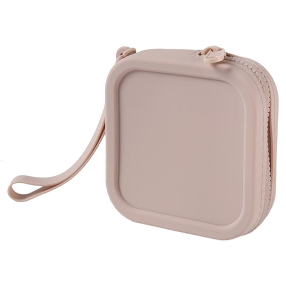 Giaone Silicone Coin Bag Small Square Coin Purse Wallet Small Cosmetic Bag for Women