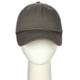 thumbnail image 2 of Essential Basic Plain Dad Hat 100% Cotton Unstructured Hat Unisex Adjustable Strap - Dark Grey, 2 of 8