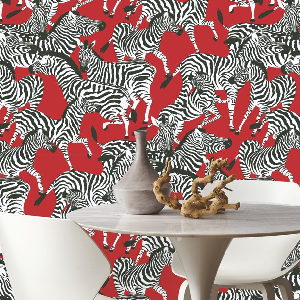 WAVERLY HERD TOGETHER PEEL AND STICK WALLPAPER BY ROOMMATES - Walmart.com