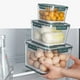 thumbnail image 2 of Recipientes de vidrio para almacenar alimentos con tapas Organizador de refrigerador de cocina Contenedores herméticos duraderos A prueba de fugas Apto para lavavajillas para alimentos Bebidas Frutas, 2 of 7