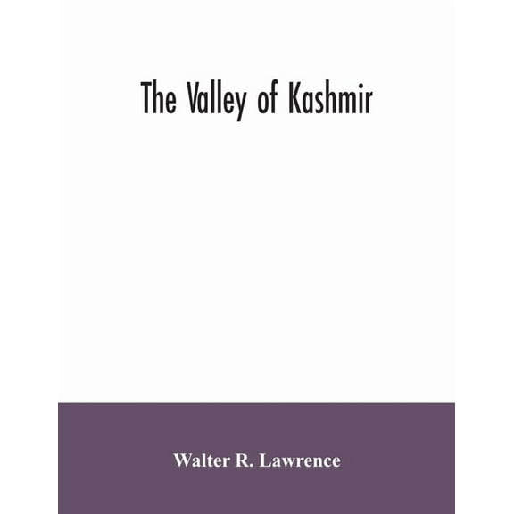 The valley of Kashmir, (Paperback)