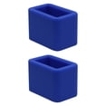 thumbnail image 3 of 2 soportes para hebillas cinturón seguridad que mantienen el receptáculo en posición vertical. Brillan en la oscuridad. Fácil acceso. Silicona Azul, 3 of 8