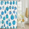 thumbnail image 4 of Fabric Shower Curtain Fall Thanksgiving Blur Pumpkin Simple Lines Shower Curtains with 12 Hooks Waterproof Machine Washable Bath Curtains for Bathroom, 36 x 72in, 4 of 6