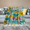 Autua Flowers Hearts Jigsaw Puzzle Soft Fleece Blanket Throw Blanket