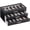 Black, variant on Lolalet 12 Slots 2-Layer Sunglasses Organizer Box with Transparent Glass Lid for Eyewear Eyeglass -Black