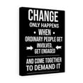 thumbnail image 5 of Inspirational Wall Art Change Only Happens Wall Art Motivational Motto Inspiring Prints Artwork Decor Ready to Hang Unframed, 5 of 12