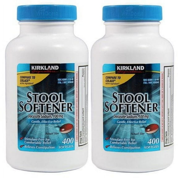 KS Stool Softener 400 Softgels - 2 Pack