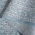 thumbnail image 6 of SAFAVIEH Courtyard Avi Traditional Indoor/Outdoor Runner, 2'3" x 8', Light Grey/Aqua, 6 of 12