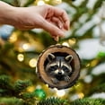 thumbnail image 5 of chaungfeng 2.8 Inch Animal Christmas Ornament, Forest Animal Decoration Mouse Raccoons Pattern Acrylic Ornament, Animal Christmas Tree Decorations 2D Flat Animal Hanging Decorations, 5 of 5