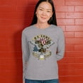 thumbnail image 4 of US Army Eagle Women's Long Sleeve T-shirt 250 Years Anniversary American Veteran DD 214, 4 of 7