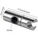 thumbnail image 4 of Barra deslizante flexible para ducha con elegante acabado cromado, construcción metálica de primera calidad, compatible con mangueras de ducha estándar, altura e inclinación ajustables, 25 mm, 4 of 5